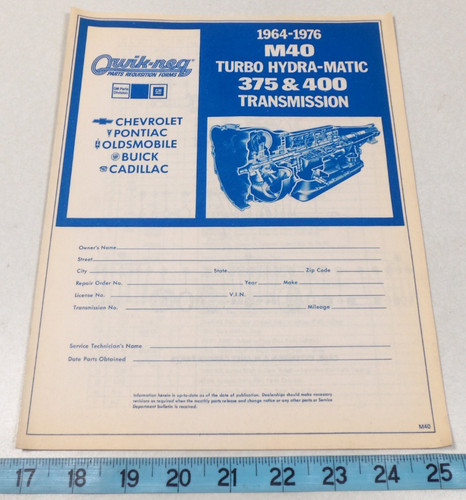 1964 1978 m40 turbo - gm,